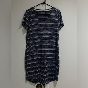 Calvin Klein striped tshirt dress